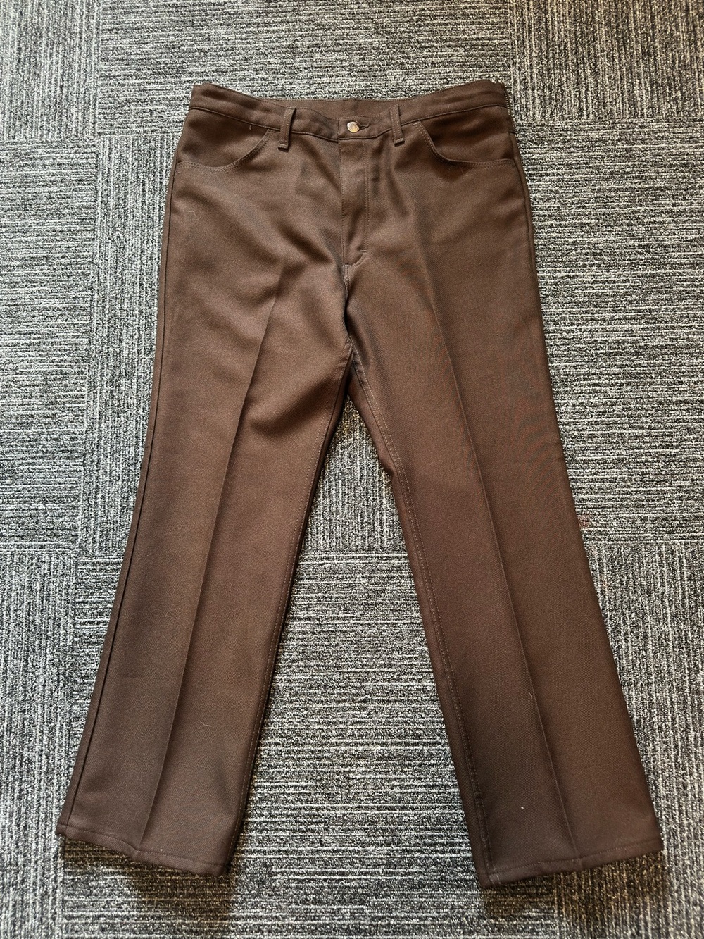 Wrangler Men's Dark Brown Straight Jeans